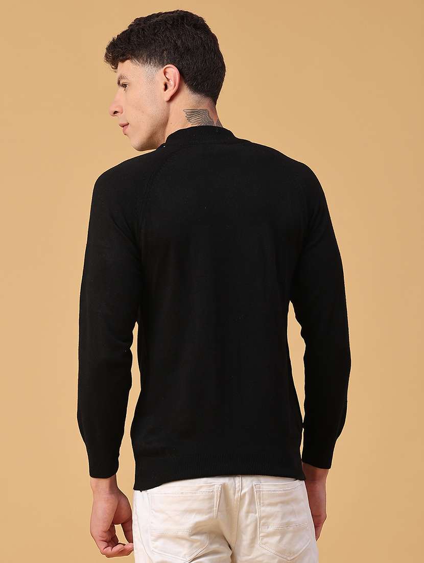 men solid long sleeve regular fit pullover  - 22092973 -  Standard Image - 3