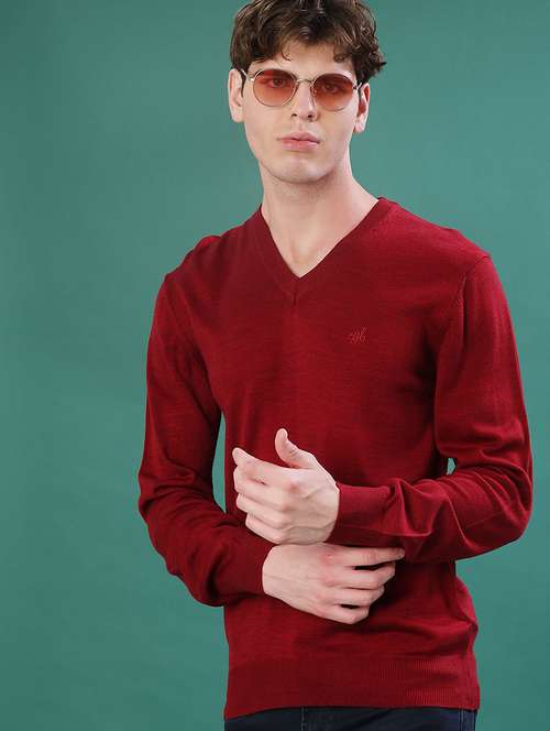 men solid long sleeve regular fit pullover - 22092980 -  Standard Image - 0