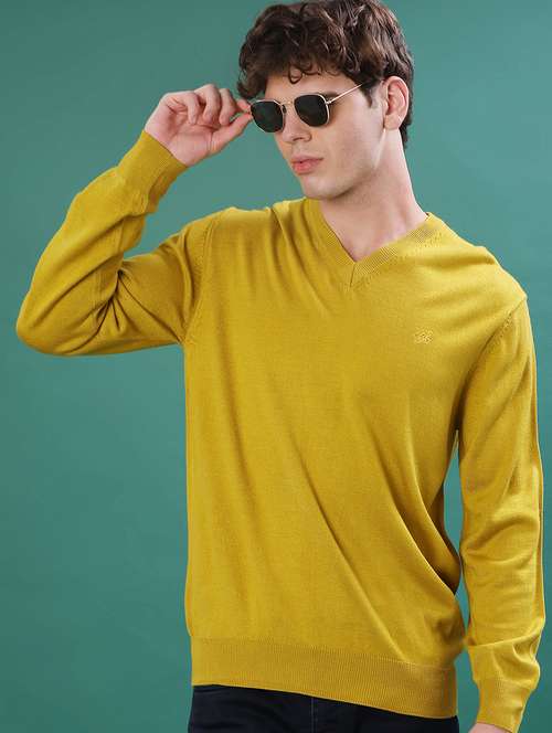 men solid long sleeve regular fit pullover - 22092983 -  Standard Image - 0