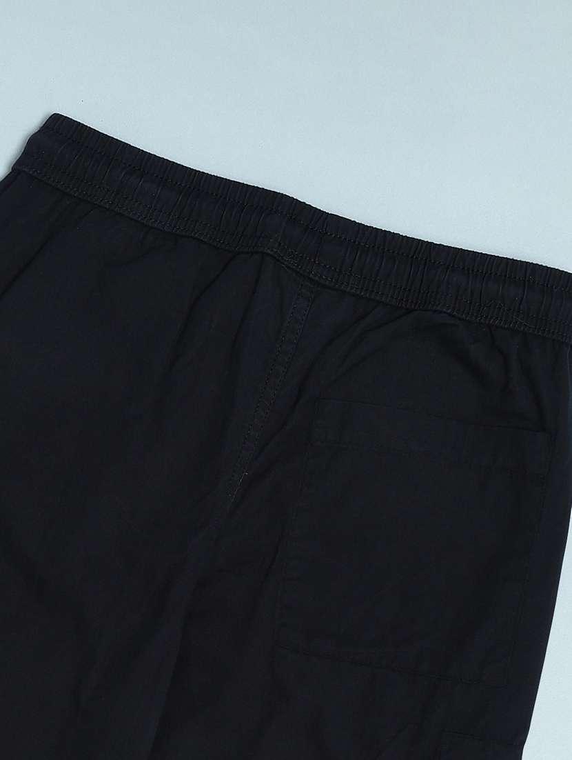 boys plain mid rise regular fit cargo - 22093019 -  Standard Image - 3