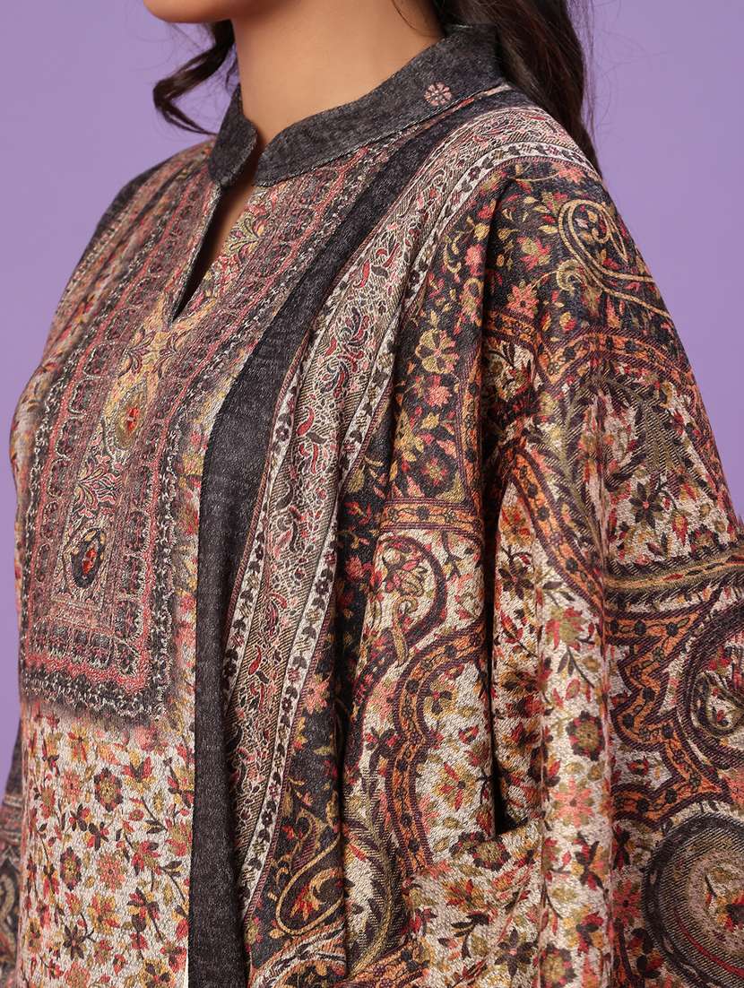 women self design long sleeve kurta pant with dupatta set - 22093062 -  Standard Image - 5