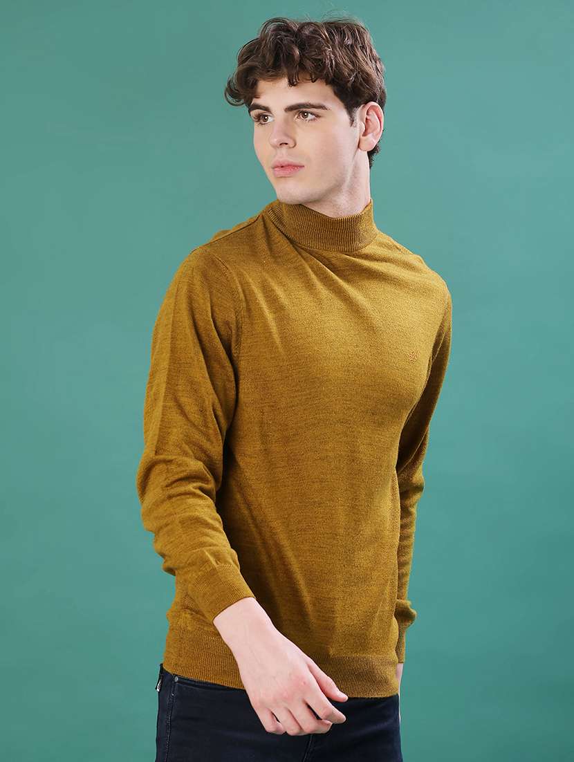 men solid long sleeve regular fit pullover - 22093066 -  Standard Image - 3