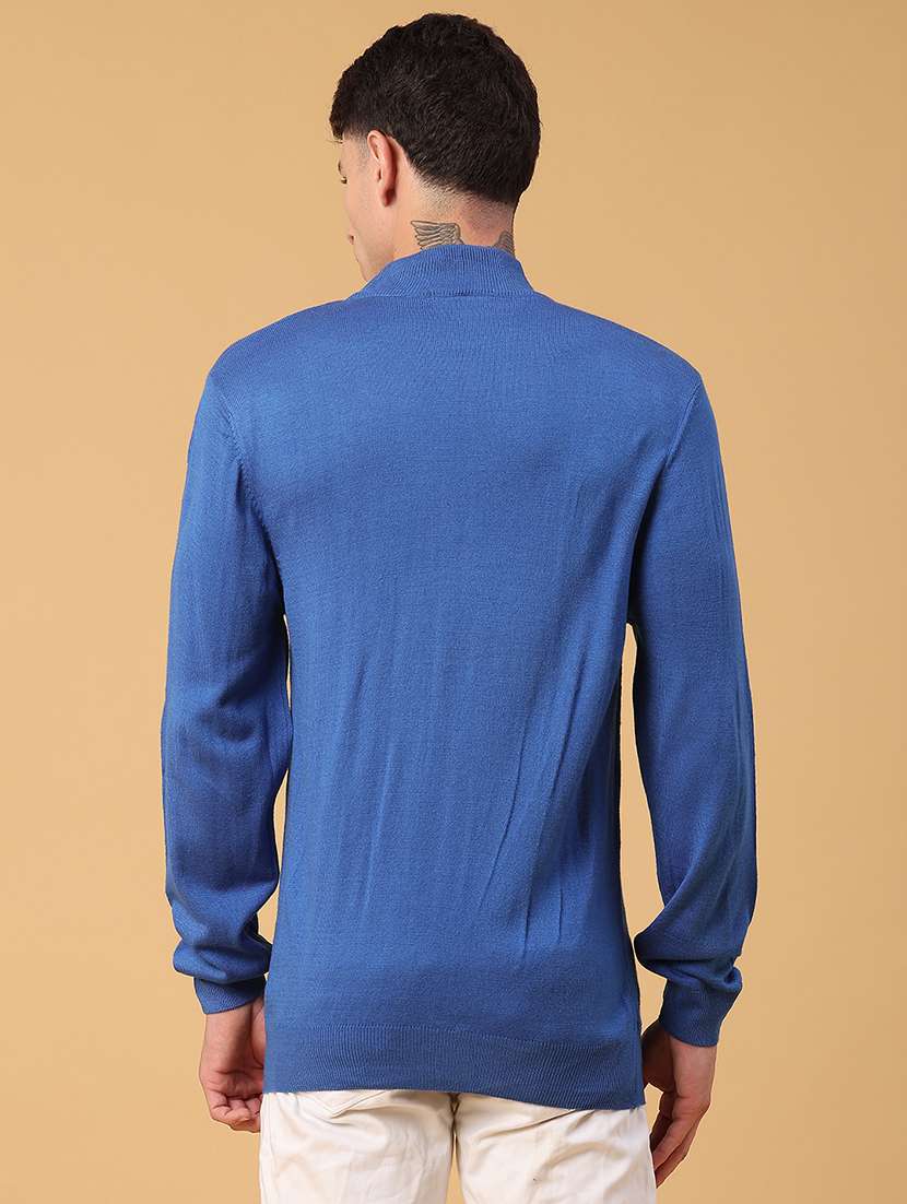 men solid long sleeve regular fit pullover  - 22093067 -  Standard Image - 3