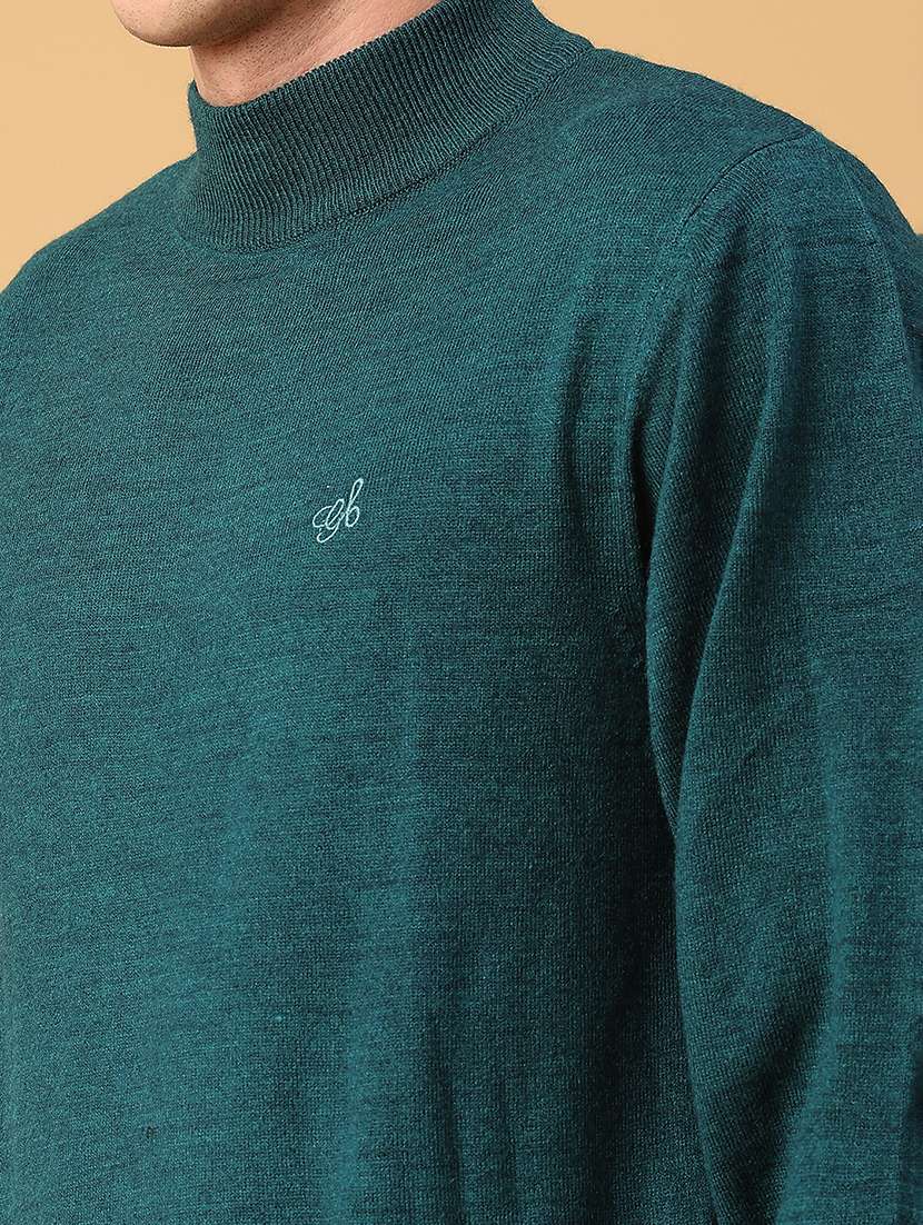 men solid long sleeve regualr fit pullover - 22093074 -  Standard Image - 5