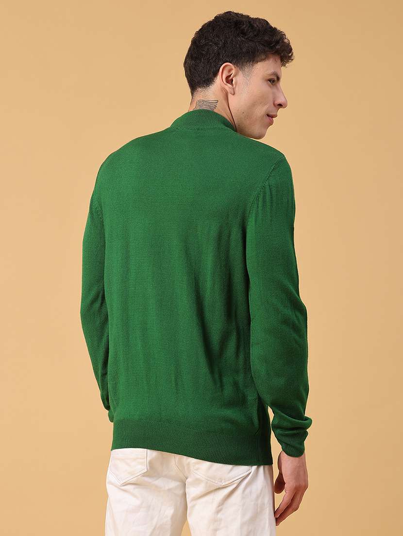 men solid long sleeve regualr fit pullover - 22093075 -  Standard Image - 3