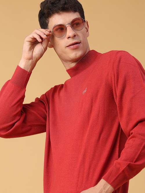 men solid long sleeve regualr fit pullover - 22093076 -  Standard Image - 0