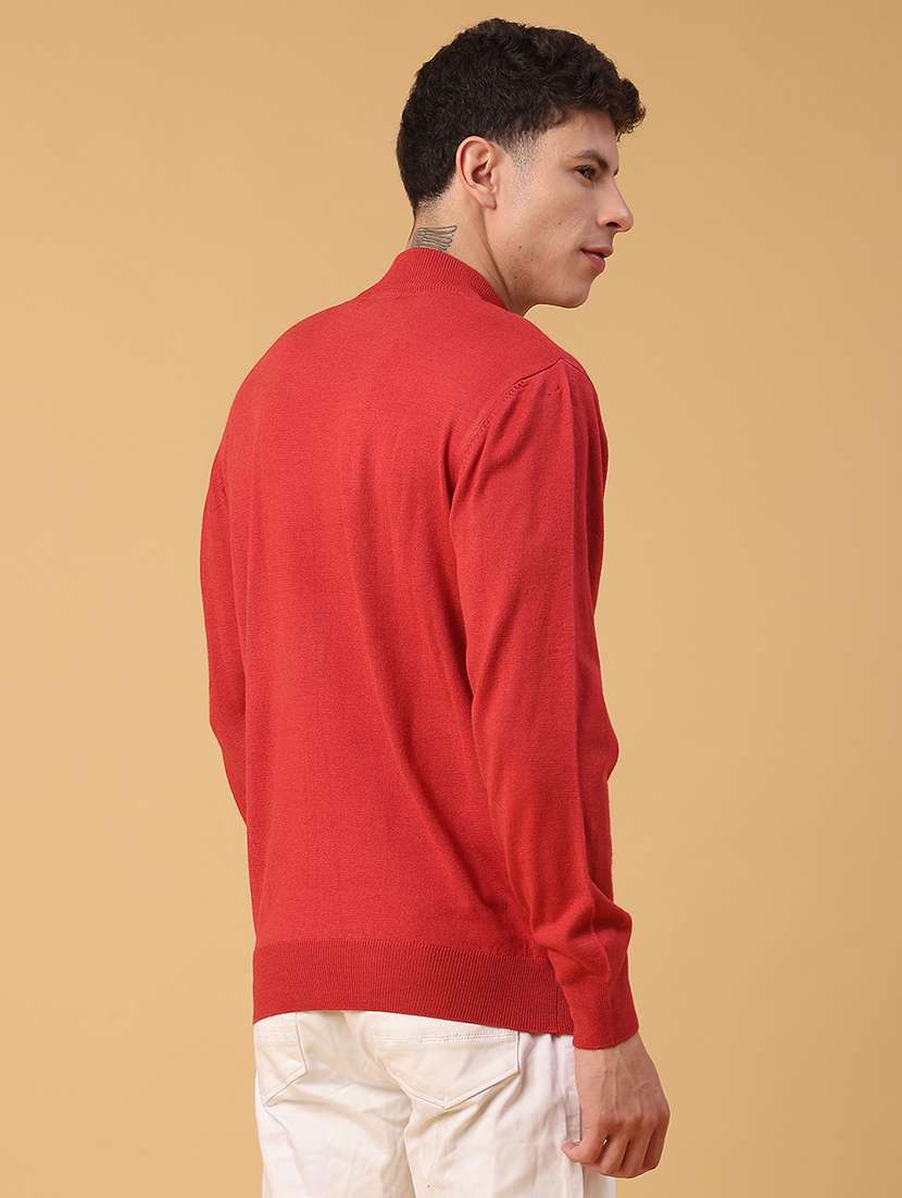 men solid long sleeve regualr fit pullover - 22093076 -  Standard Image - 3