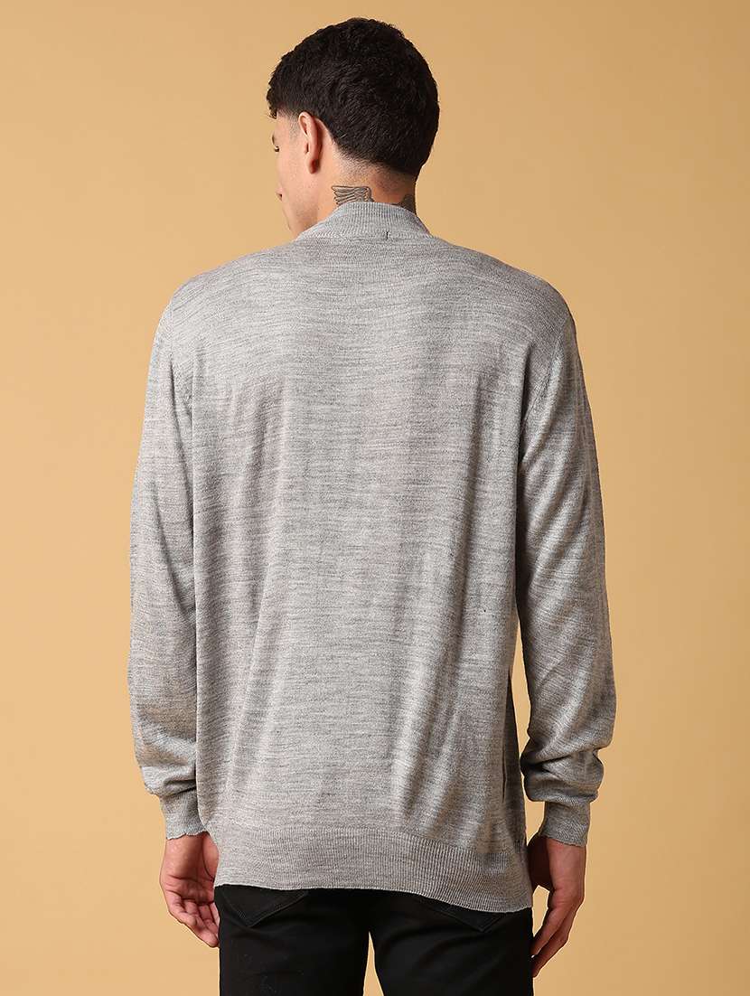 men solid long sleeve regualr fit pullover - 22093078 -  Standard Image - 3