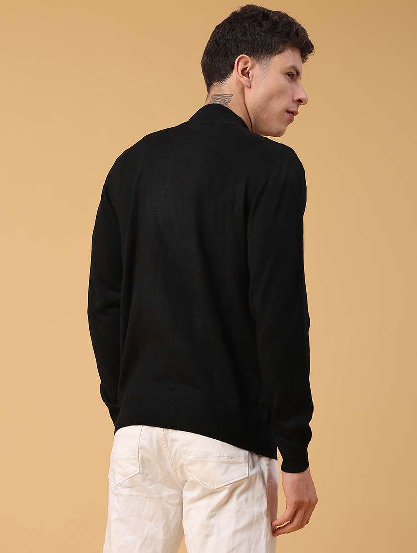 men solid long sleeve regualr fit pullover - 22093079 -  Standard Image - 3