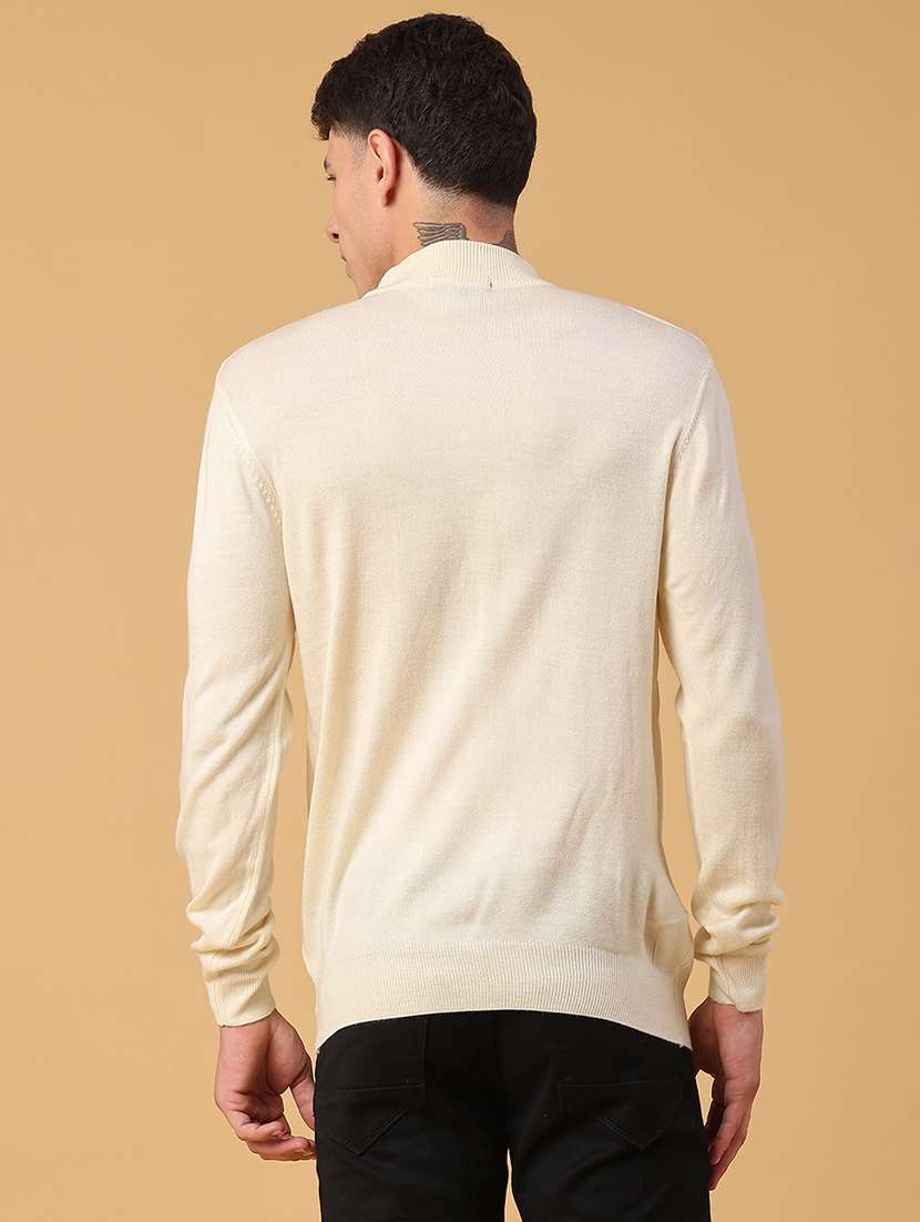 men solid long sleeve regualr fit pullover - 22093080 -  Standard Image - 3