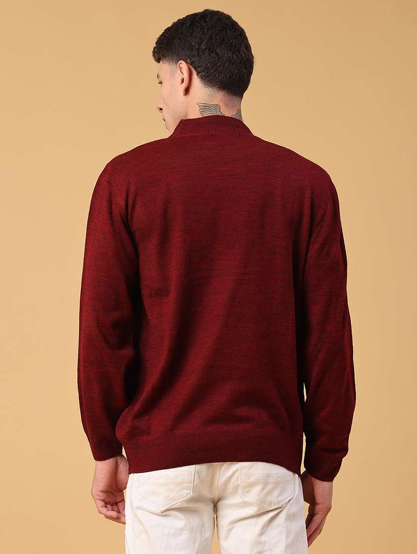 men solid long sleeve regualr fit pullover - 22093082 -  Standard Image - 3