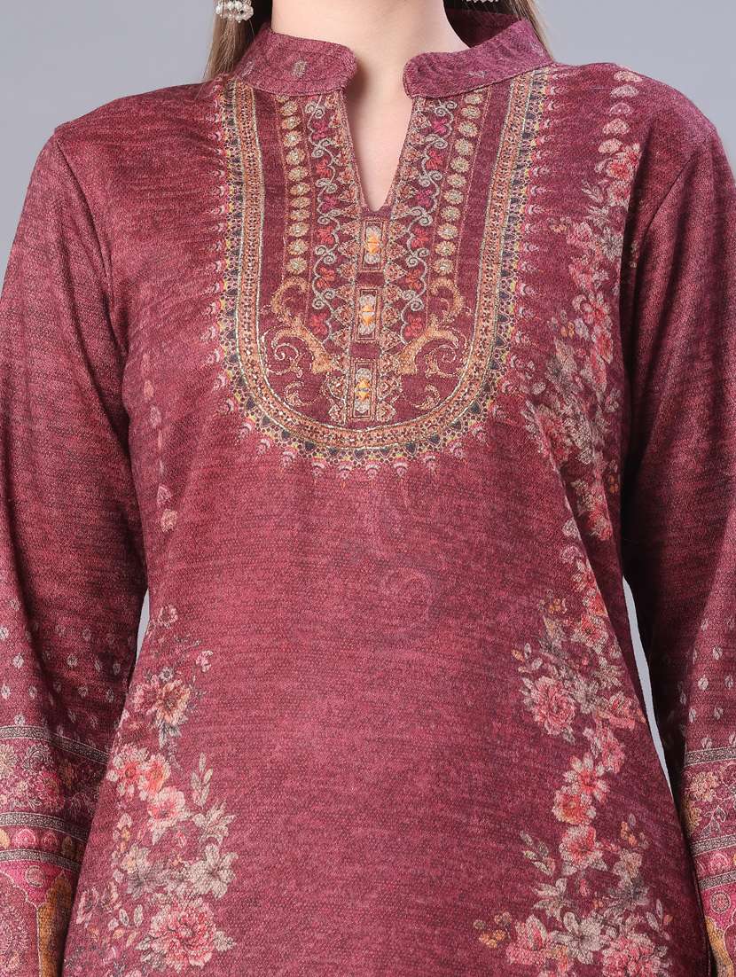 women self design long sleeve kurta pant with dupatta set - 22093095 -  Standard Image - 5