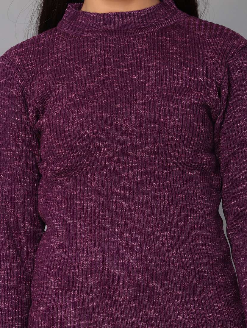 women self design long sleeve pullover - 22093107 -  Standard Image - 5