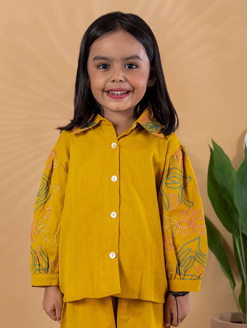 girls embroidered top & palazzo co-ord set - 22093305 - Standard Image - 5