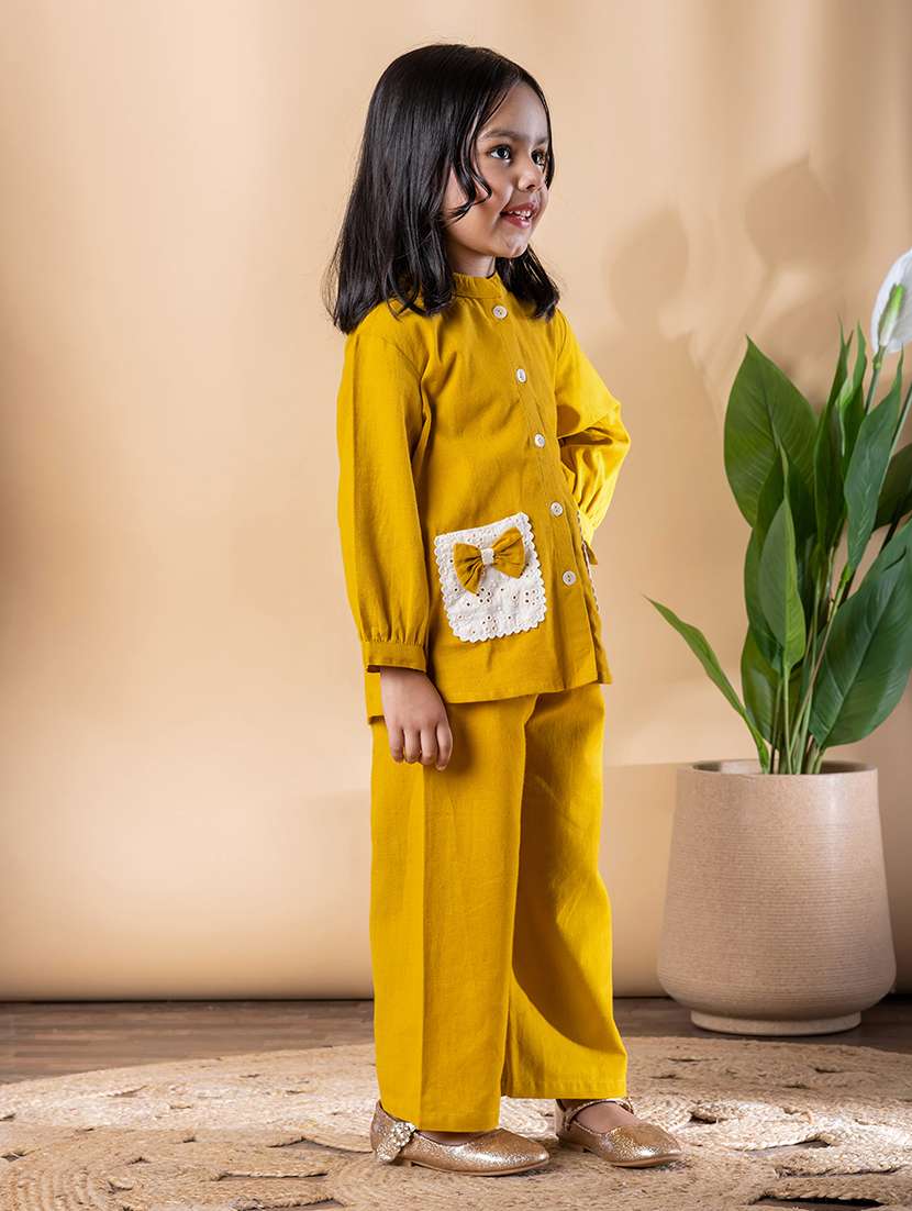girls self designed shirt and trouser co-ord set - 22093309 - Standard Image - 3