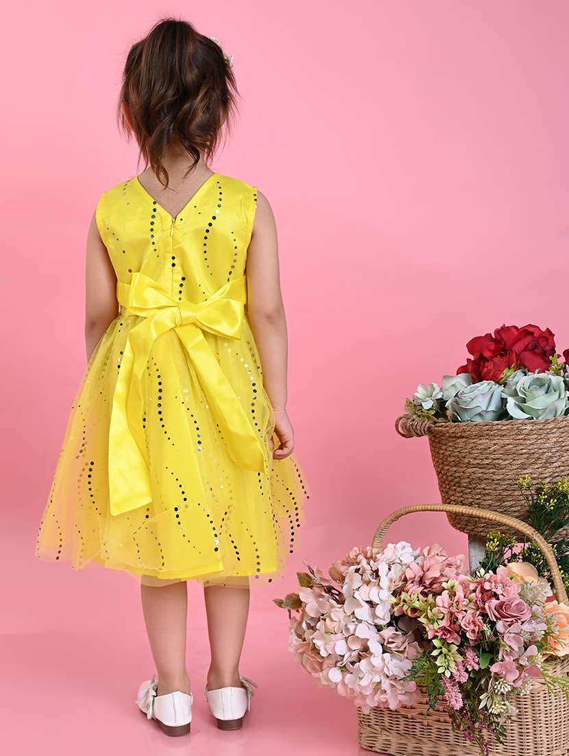 girls emebllished sleeveless fit & flare dress - 22093358 -  Standard Image - 3