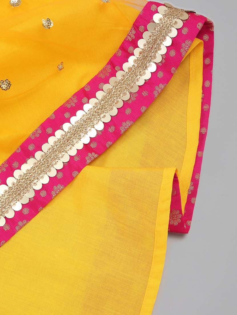 girls embellished lehenga choli with dupatta set - 22093371 - Standard Image - 5