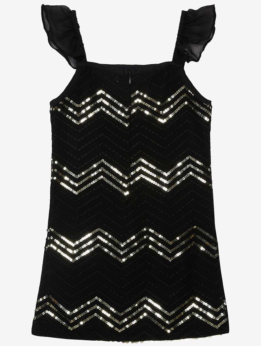 girls foil print kurta and sharara set with dupatta - 22093384 - Standard Image - 3