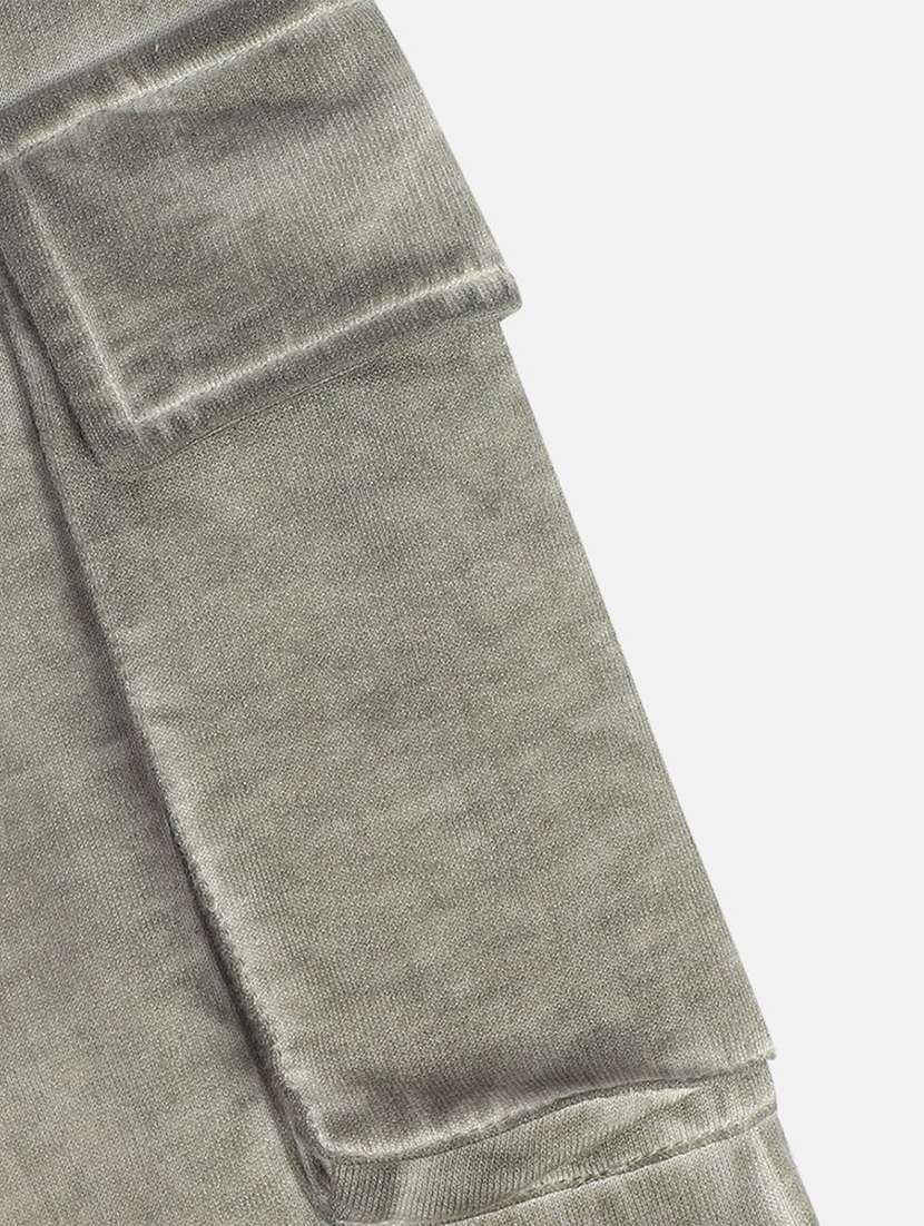 boys solid mid rise cargo jogger - 22093412 -  Standard Image - 3