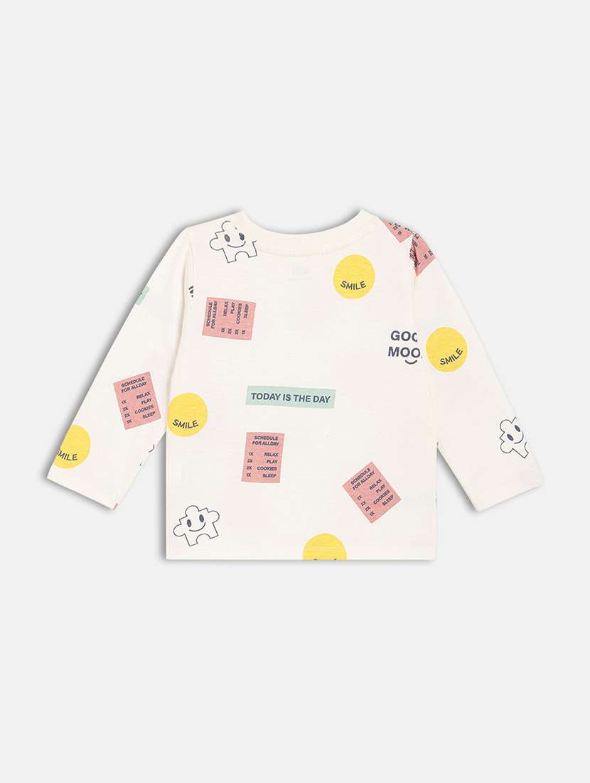 off white cotton tshirt - 22093575 -  Standard Image - 3