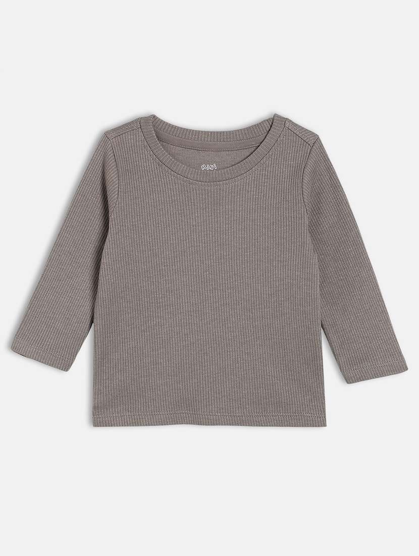 boys pack of 2 solid long sleeve t-shirt - 22093585 -  Standard Image - 3