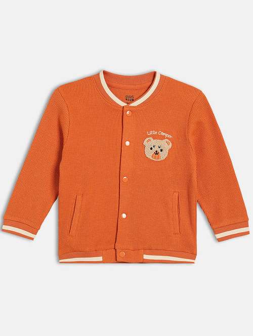 boys solid henley neck long sleeve jacket - 22093622 -  Standard Image - 0