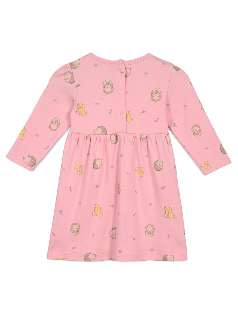 girls pack of 2 printed long sleeve a-line dress - 22093700 -  Standard Image - 5
