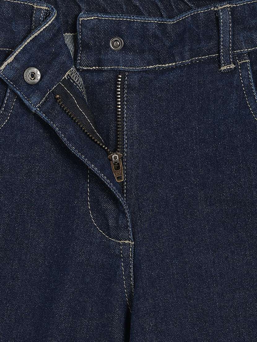 girls solid mid rise slim fit jeans - 22093727 -  Standard Image - 3