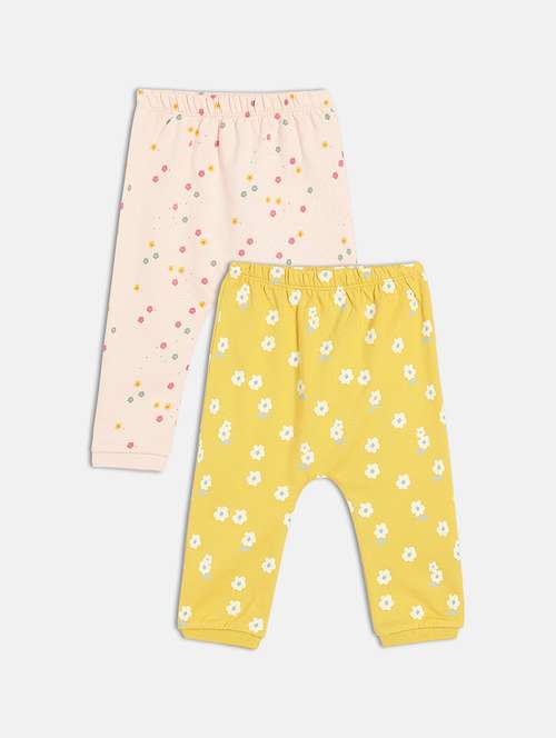girls pack of 2 printed mid rise jogger - 22093741 - Standard Image - 0