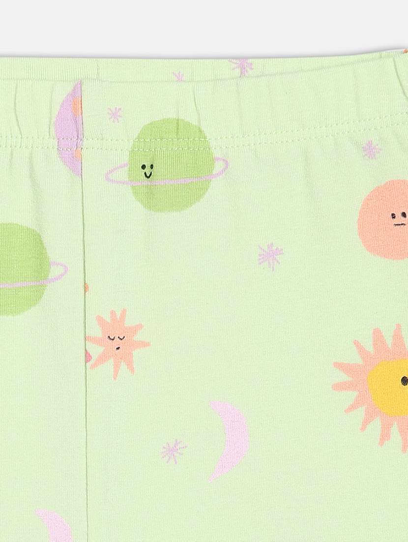 girls pack of 2 printed mid rise loungewear pyjama - 22093747 -  Standard Image - 5