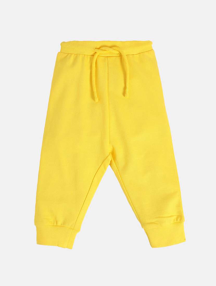 girls solid mid rise jogger