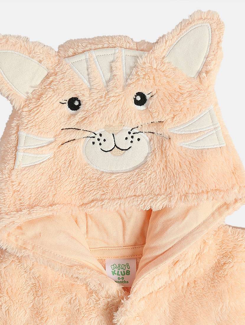 girl color blocked long sleeve hooded onesie - 22093887 - Standard Image - 5