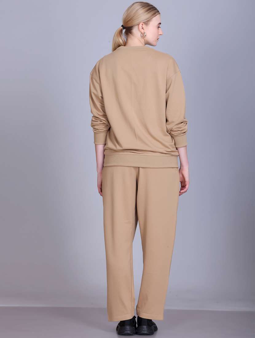women solid long sleeve active wear set - 22093910 -  Standard Image - 3