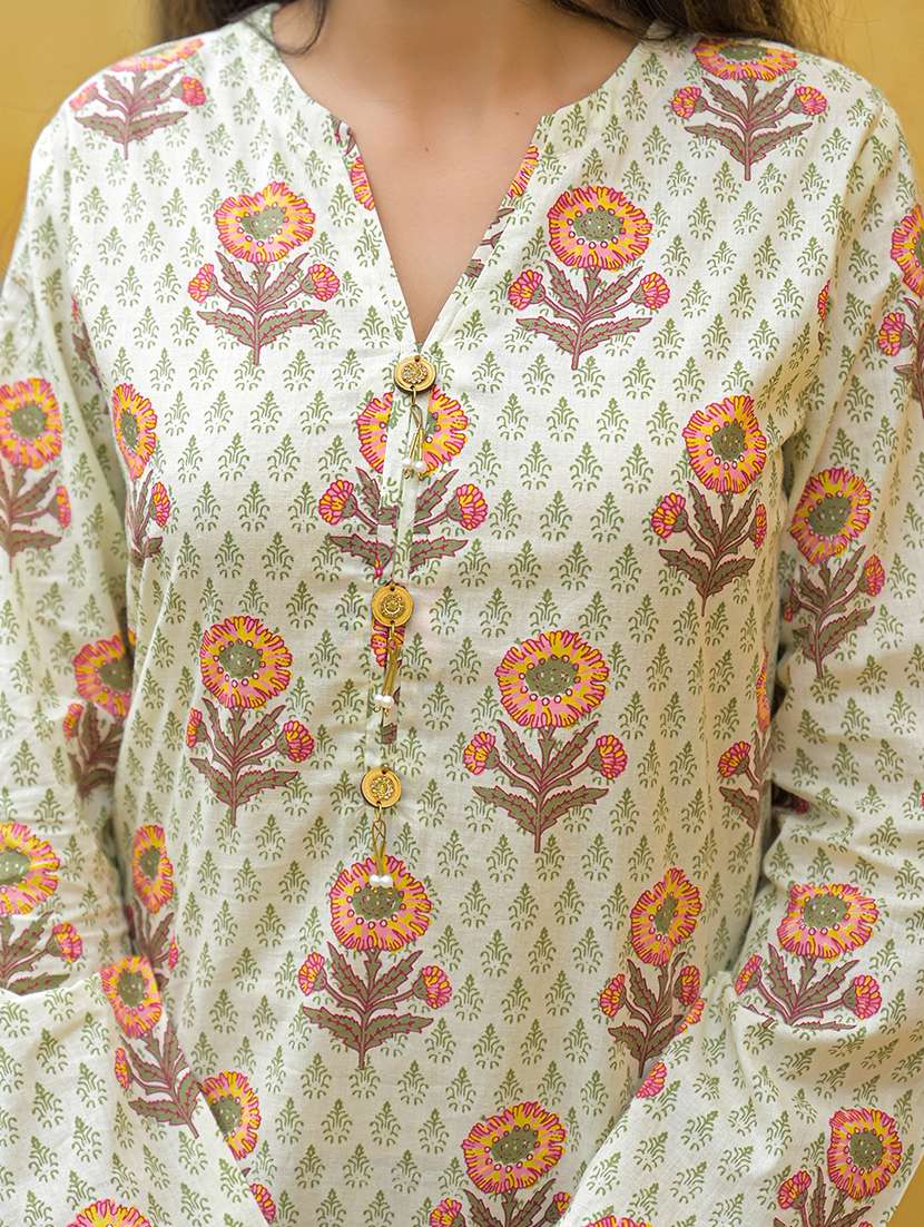 women floral print kurta and salwar co-ord set - 22093913 - Standard Image - 5