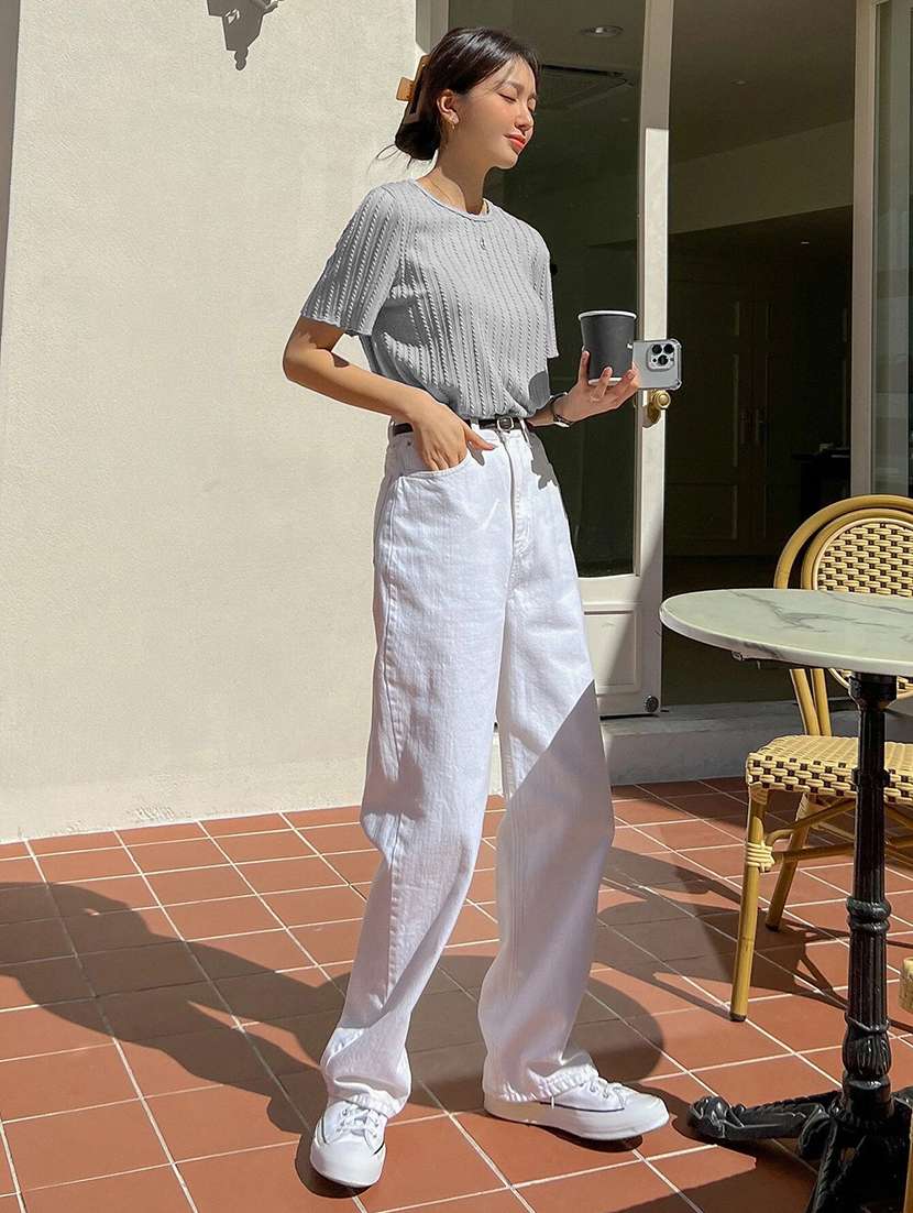 women self designed short sleeve top - 22094018 -  Standard Image - 5