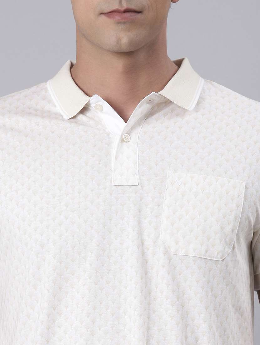 men printed short sleeve slim fit polo t-shirt - 22094102 -  Standard Image - 3