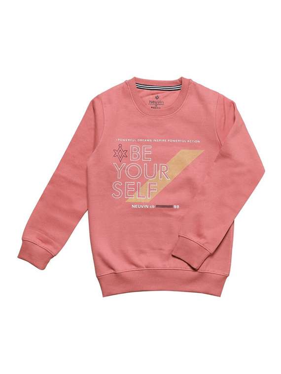 boys printed long sleeve sweatshirt