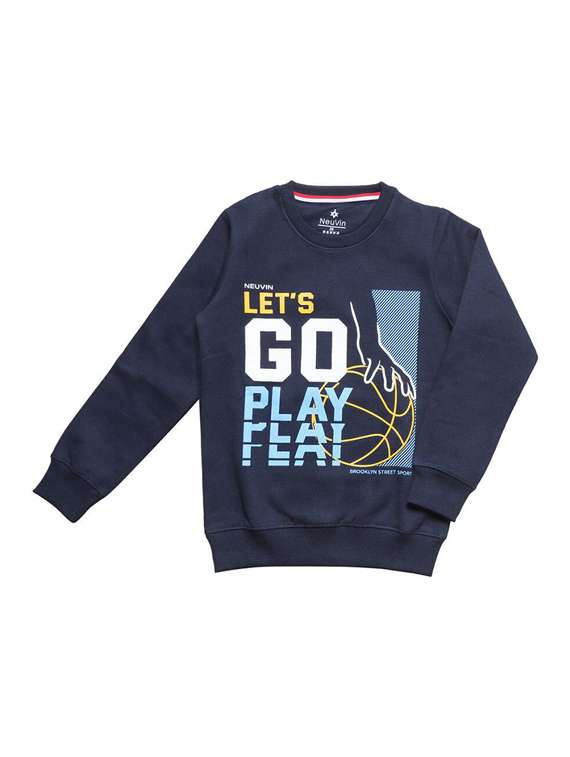 boys printed long sleeve sweatshirt