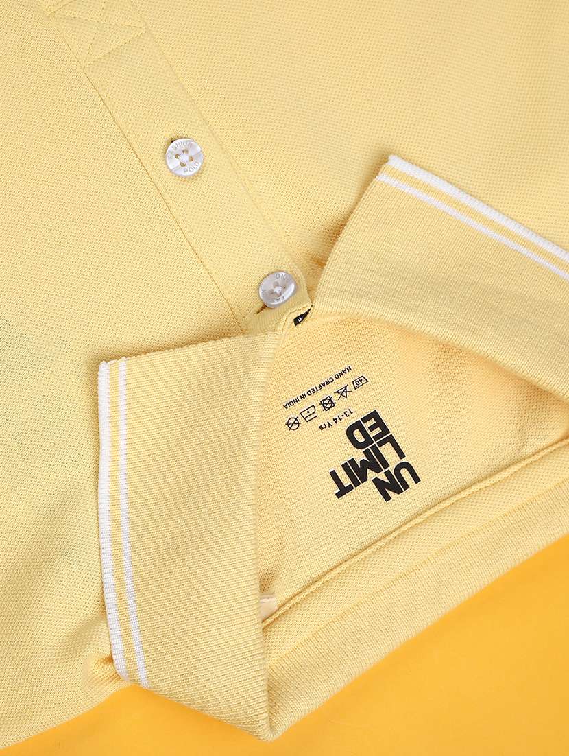boys solid short sleeve polo t-shirt - 22094229 -  Standard Image - 3