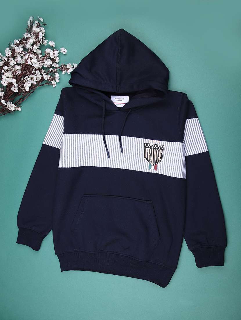 boys long sleeve hooded sweatshirt