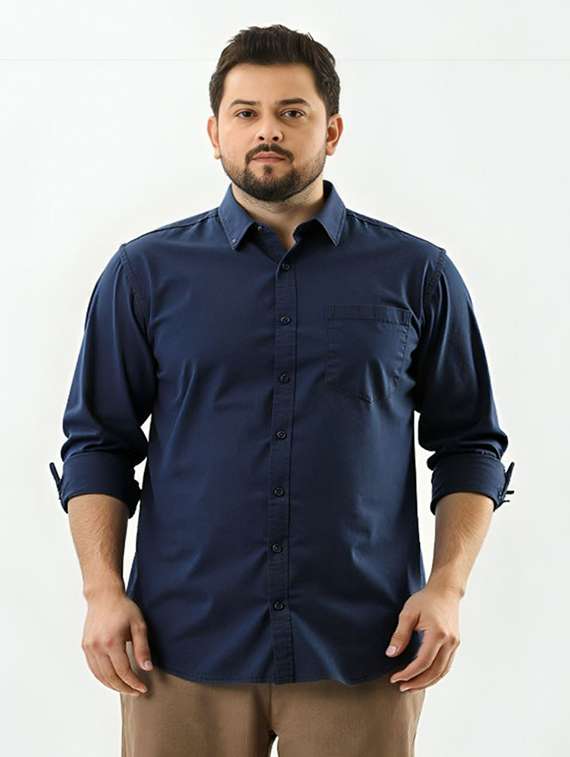 men solid long sleeve regular fit casual shirt