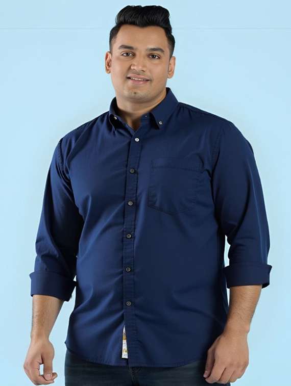men solid long sleeve regular fit casual shirt