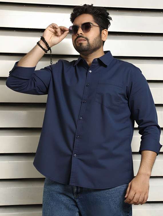 men solid long sleeve regular fit casual shirt