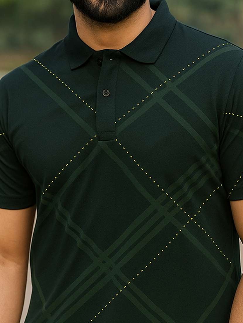 men printed short sleeve regular fit polo t-shirt - 22100774 -  Standard Image - 3