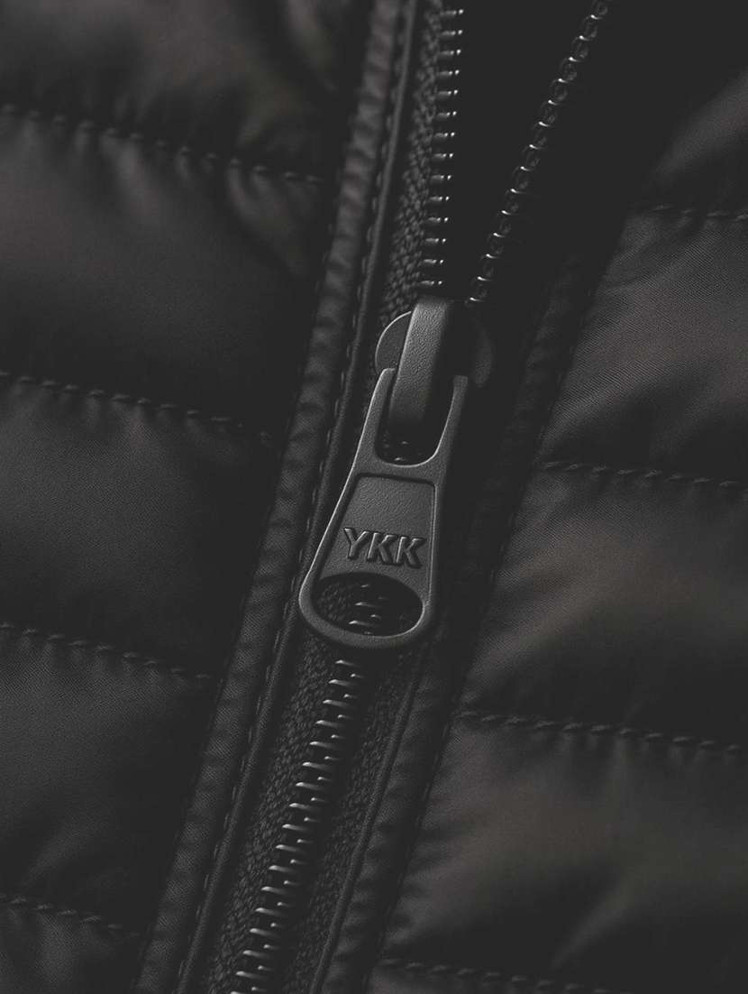 black polyester quilted & puffer jacket - 22100867 -  Standard Image - 3