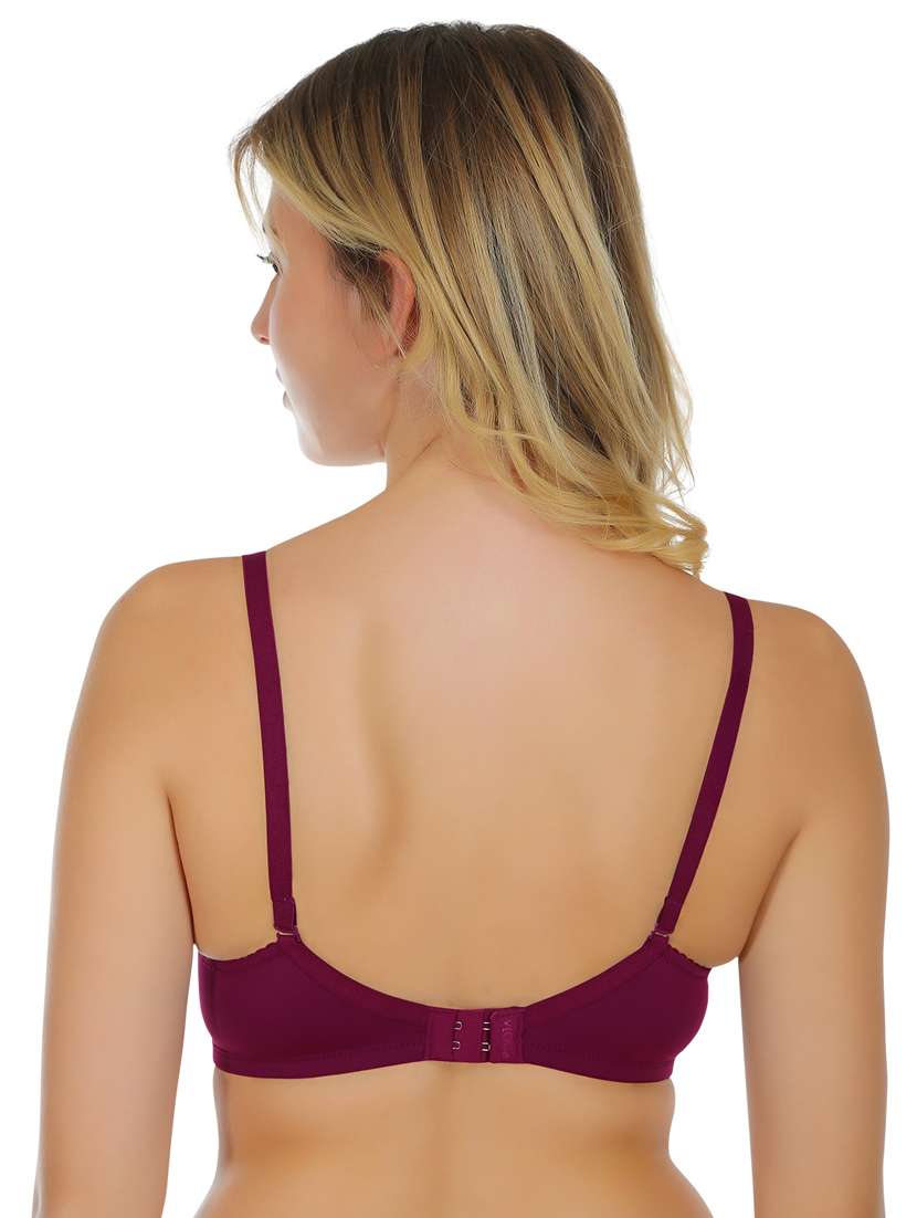 women solid lightly padded bra - 22100883 -  Standard Image - 3