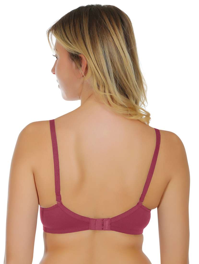 women solid lightly padded bra - 22100885 -  Standard Image - 3