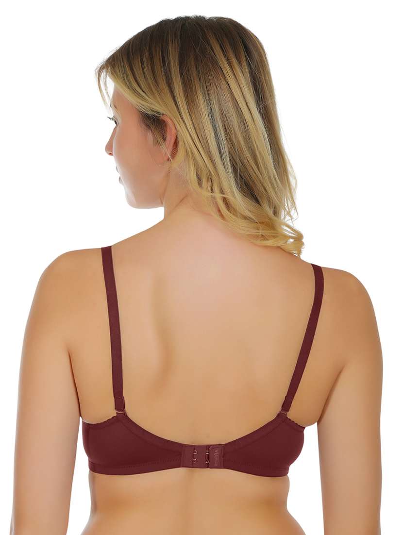 women solid lightly padded bra - 22100886 -  Standard Image - 3