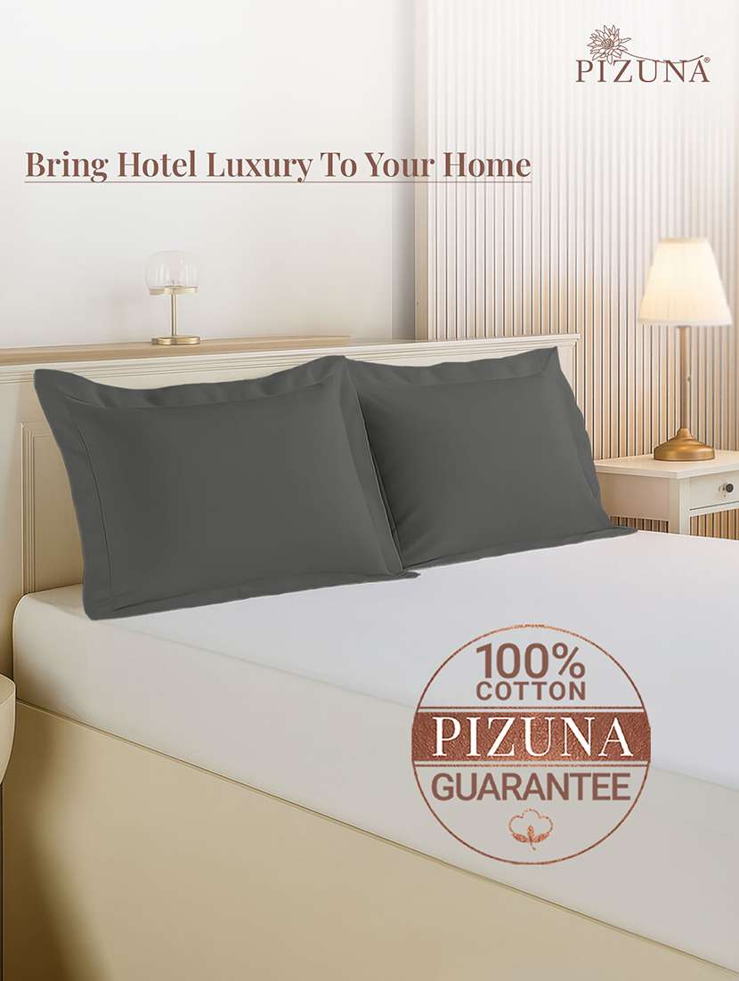 pack of 2 solid pillow - 22100890 - Standard Image - 3
