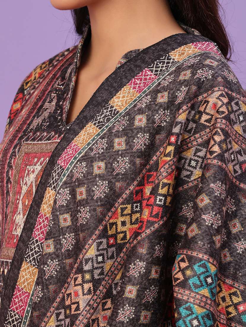 women printed long sleeve kurta pant with dupatta set - 22101042 -  Standard Image - 5